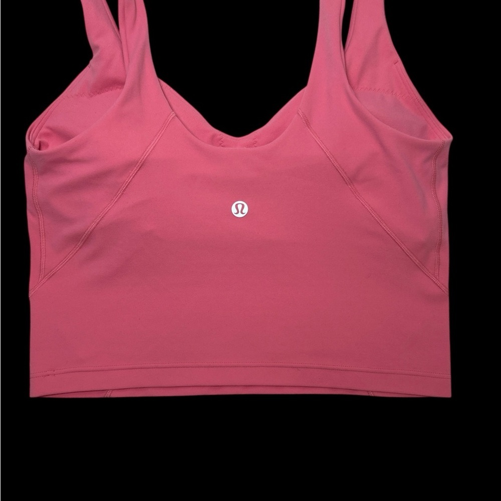 Lululemon Align Tank Top in a pink color with a V-neckline and built-in bra - Picture 2 of 7